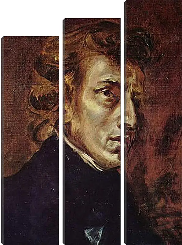 Модульная картина - Frederic Chopin as portrayed by Eugene Delacroix. Эжен Делакруа