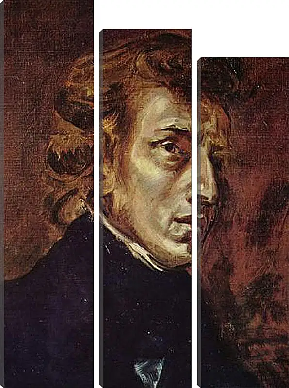 Модульная картина - Frederic Chopin as portrayed by Eugene Delacroix. Эжен Делакруа