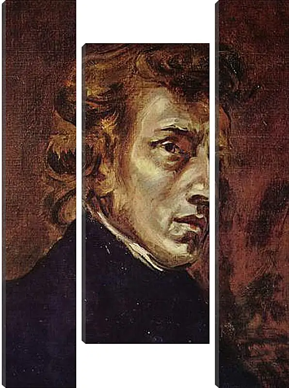 Модульная картина - Frederic Chopin as portrayed by Eugene Delacroix. Эжен Делакруа