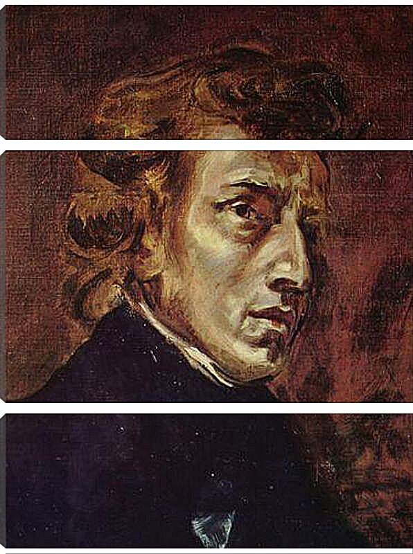 Модульная картина - Frederic Chopin as portrayed by Eugene Delacroix. Эжен Делакруа
