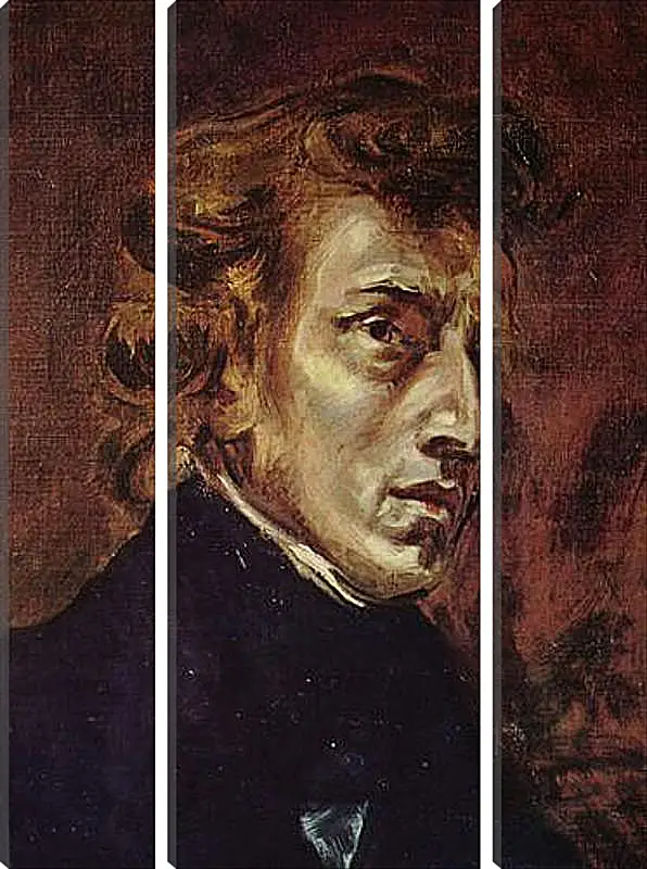 Модульная картина - Frederic Chopin as portrayed by Eugene Delacroix. Эжен Делакруа