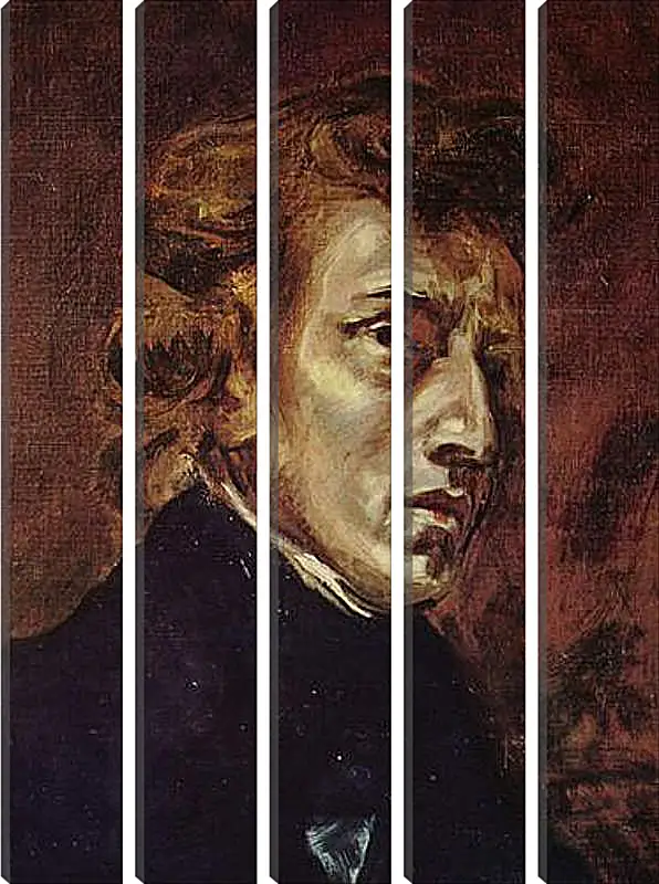 Модульная картина - Frederic Chopin as portrayed by Eugene Delacroix. Эжен Делакруа