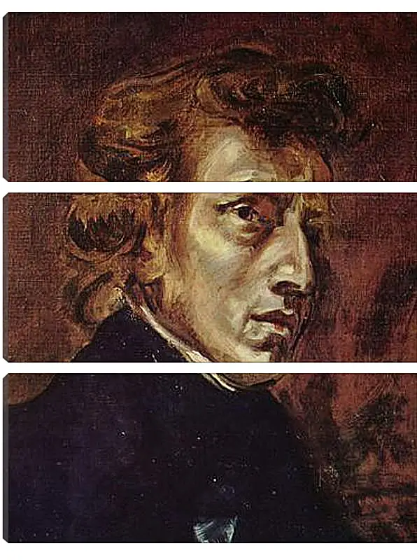 Модульная картина - Frederic Chopin as portrayed by Eugene Delacroix. Эжен Делакруа