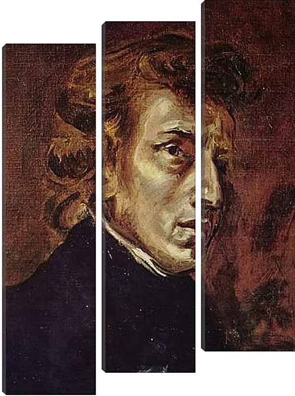 Модульная картина - Frederic Chopin as portrayed by Eugene Delacroix. Эжен Делакруа