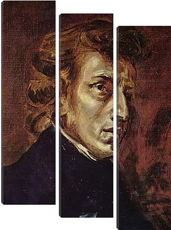 Модульная картина - Frederic Chopin as portrayed by Eugene Delacroix. Эжен Делакруа