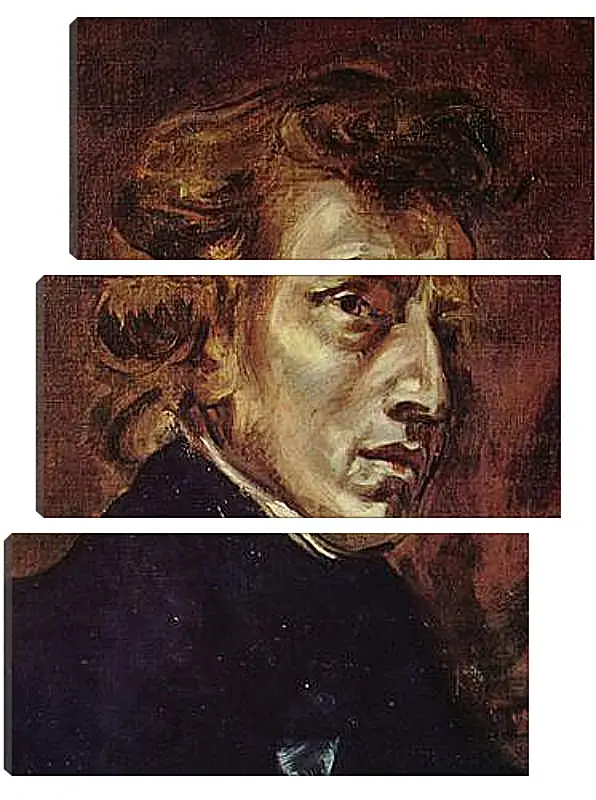 Модульная картина - Frederic Chopin as portrayed by Eugene Delacroix. Эжен Делакруа