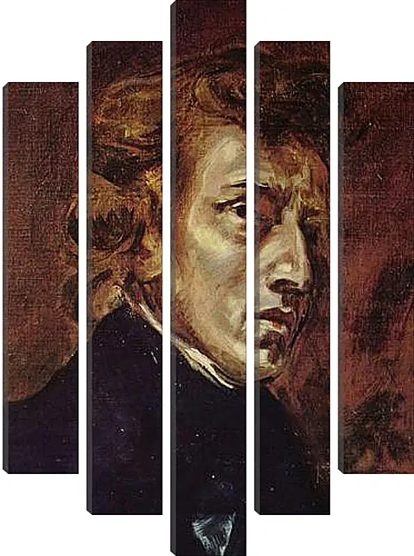 Модульная картина - Frederic Chopin as portrayed by Eugene Delacroix. Эжен Делакруа