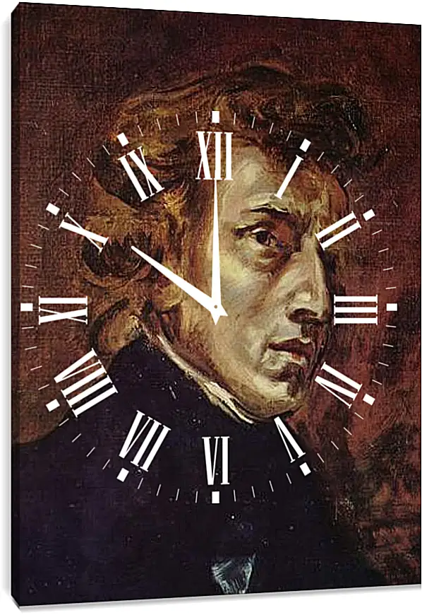 Часы картина - Frederic Chopin as portrayed by Eugene Delacroix. Эжен Делакруа