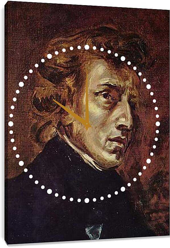 Часы картина - Frederic Chopin as portrayed by Eugene Delacroix. Эжен Делакруа