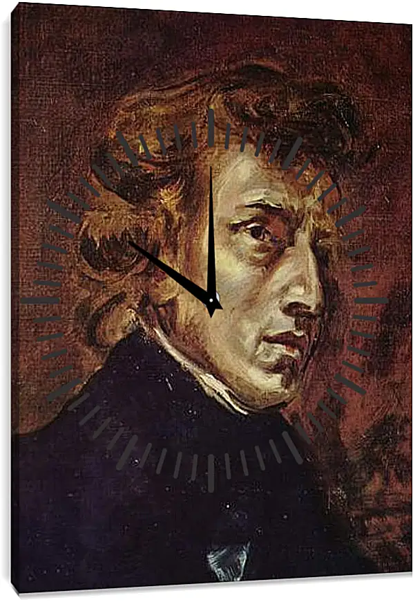 Часы картина - Frederic Chopin as portrayed by Eugene Delacroix. Эжен Делакруа