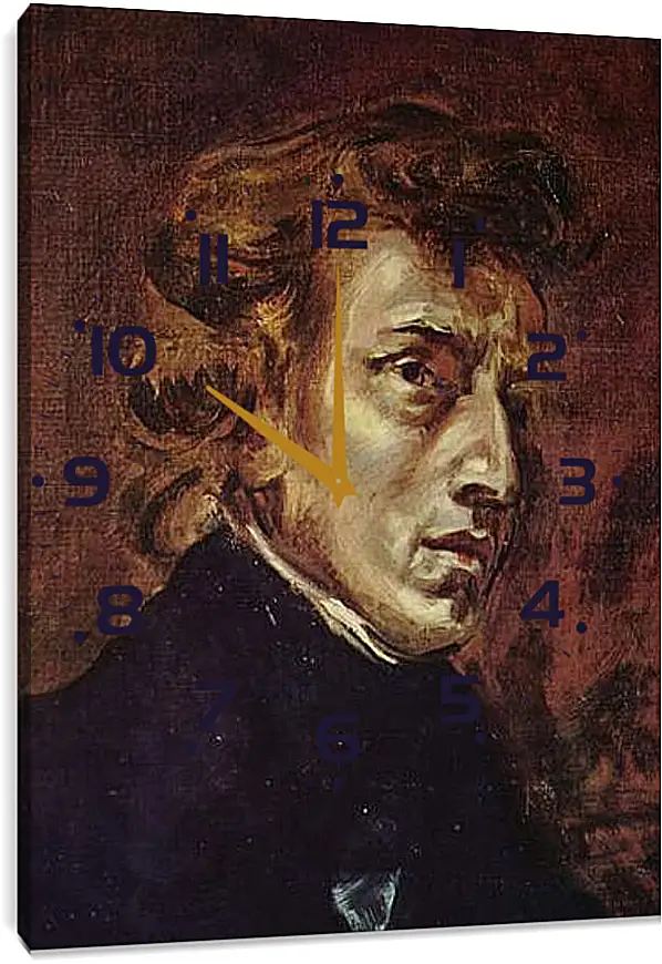 Часы картина - Frederic Chopin as portrayed by Eugene Delacroix. Эжен Делакруа