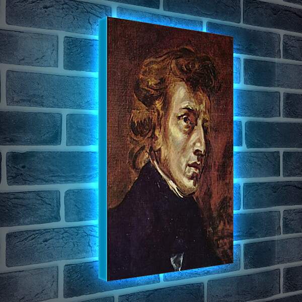 Лайтбокс световая панель - Frederic Chopin as portrayed by Eugene Delacroix. Эжен Делакруа