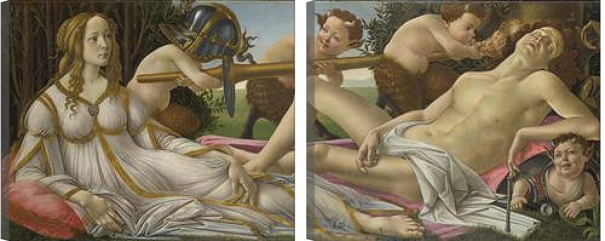 Модульная картина - Venus and Mars. Сандро Боттичелли