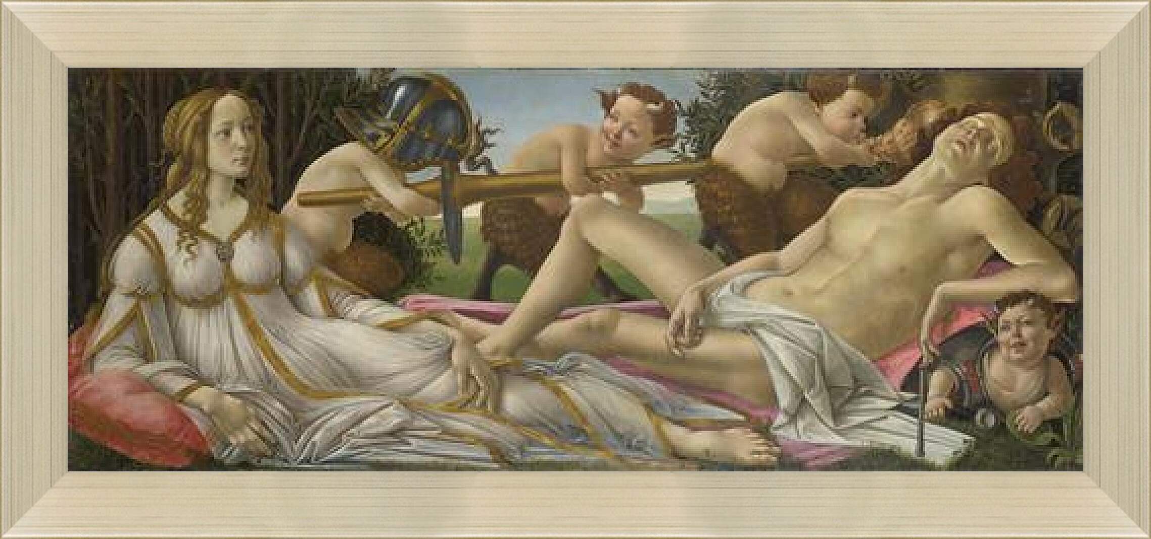 Картина в раме - Venus and Mars. Сандро Боттичелли