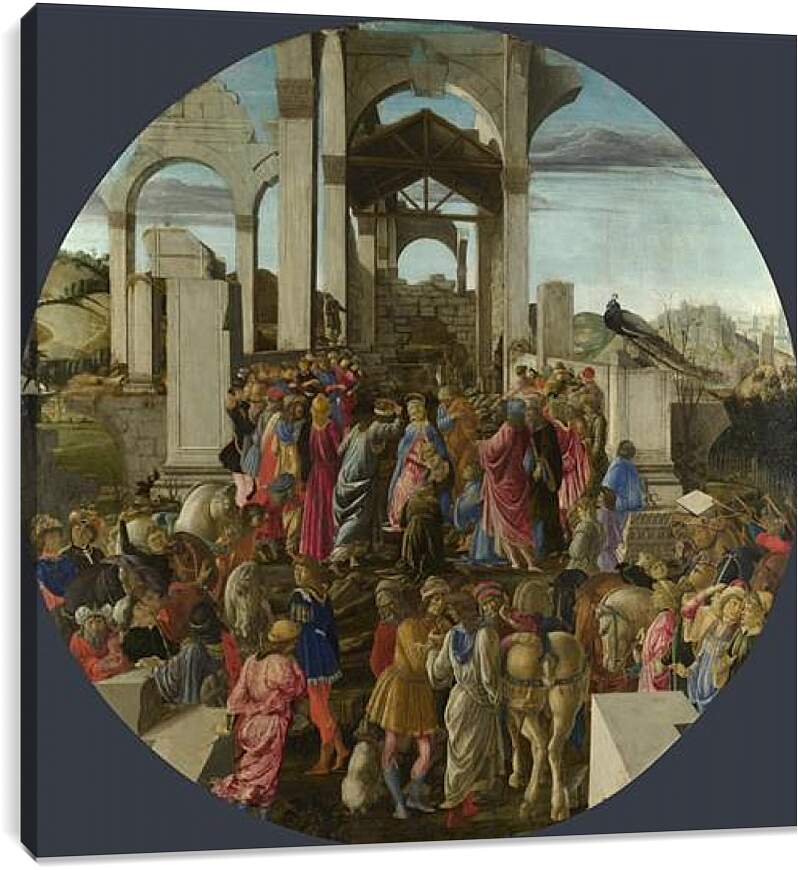 Постер и плакат - The Adoration of the Kings. Сандро Боттичелли