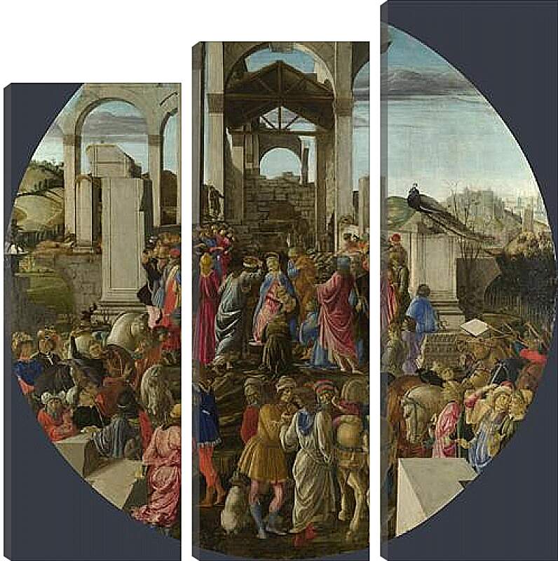 Модульная картина - The Adoration of the Kings. Сандро Боттичелли