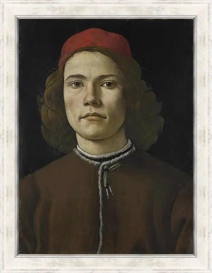 Картина в раме - Portrait of a Young Man. Сандро Боттичелли