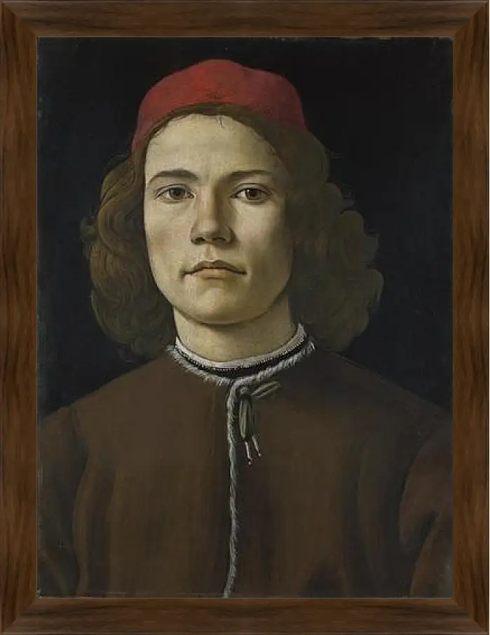 Картина в раме - Portrait of a Young Man. Сандро Боттичелли