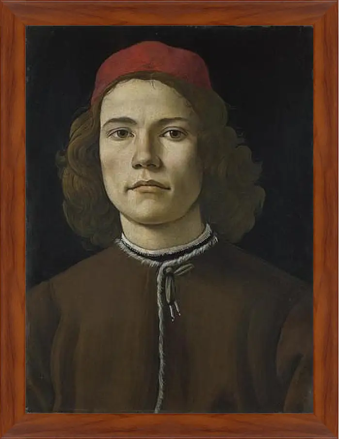 Картина в раме - Portrait of a Young Man. Сандро Боттичелли