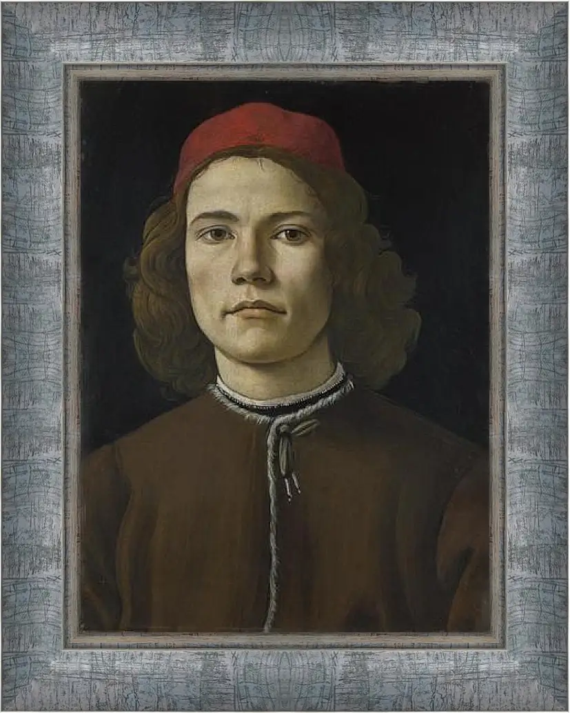 Картина в раме - Portrait of a Young Man. Сандро Боттичелли