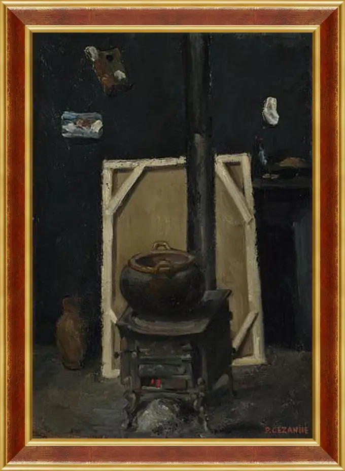 Картина в раме - The Stove in the Studio. Поль Сезанн