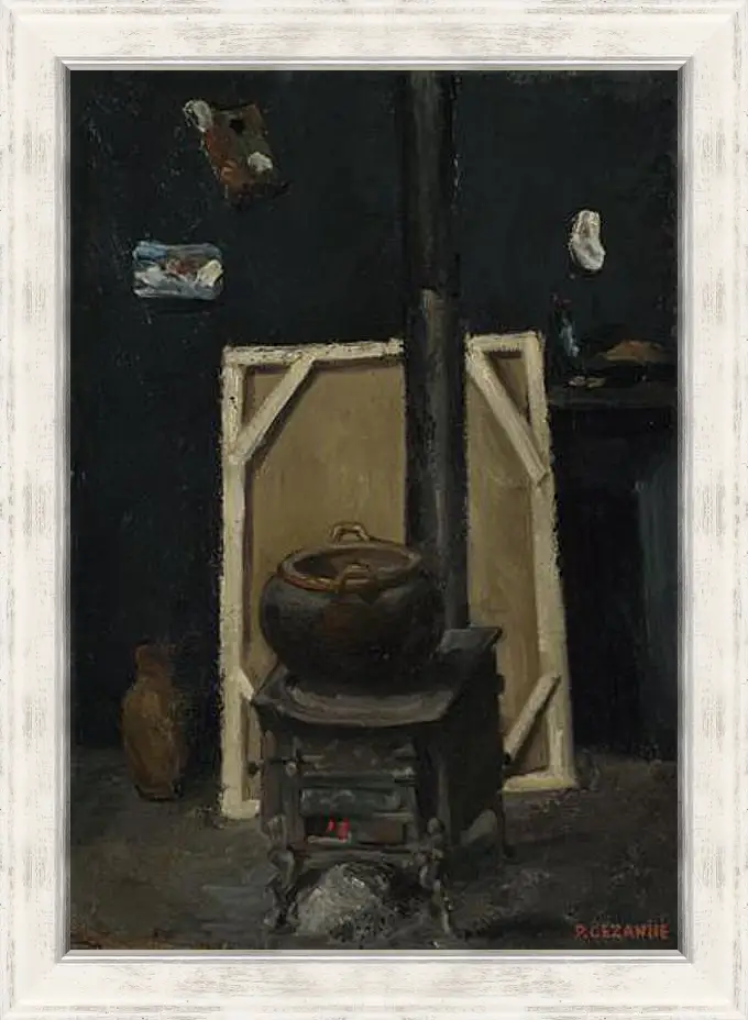 Картина в раме - The Stove in the Studio. Поль Сезанн