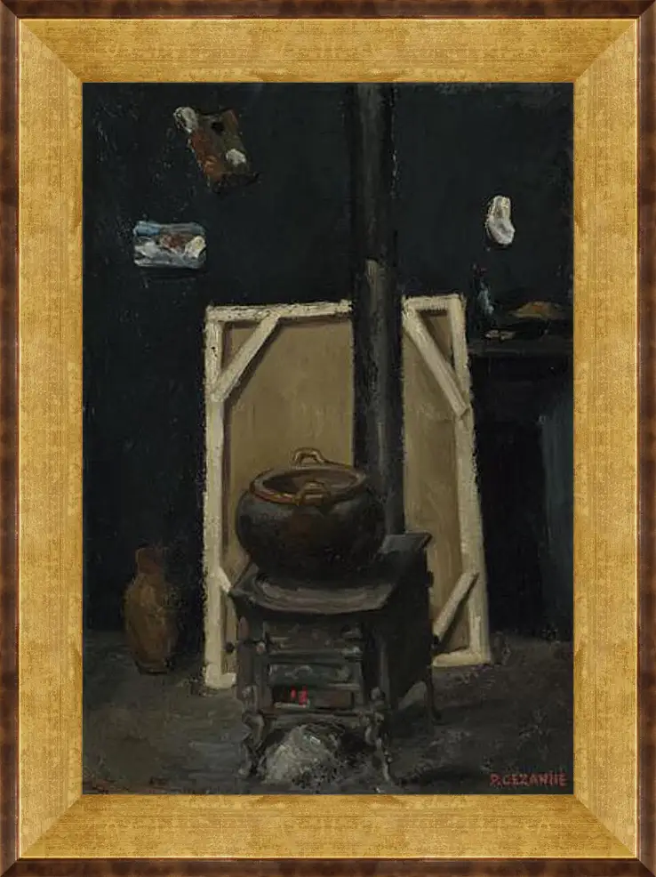 Картина в раме - The Stove in the Studio. Поль Сезанн