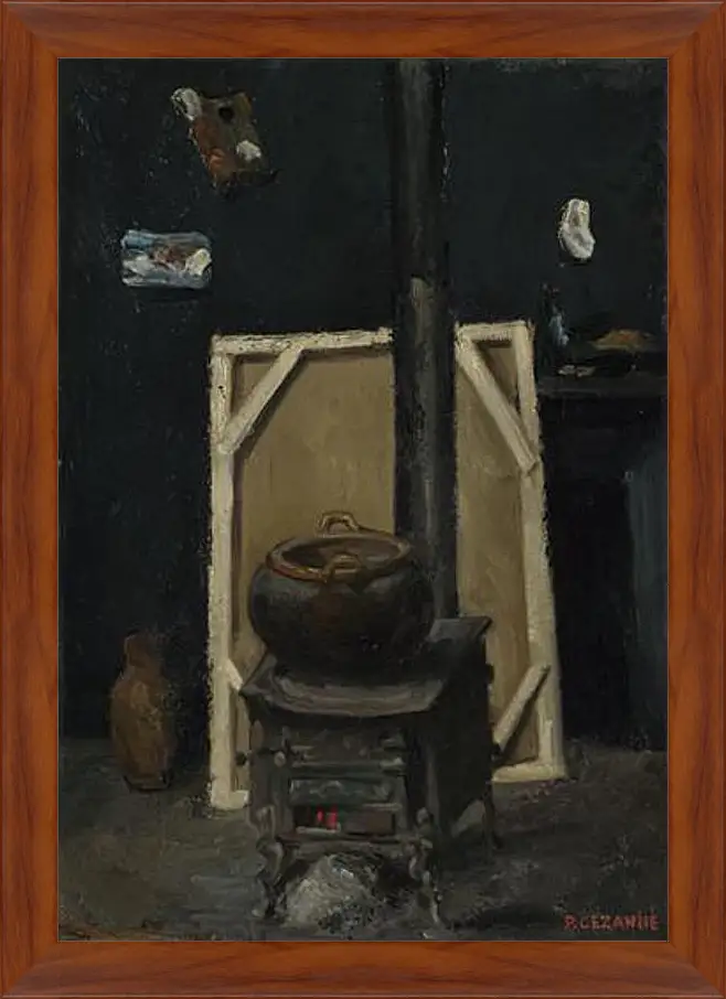 Картина в раме - The Stove in the Studio. Поль Сезанн