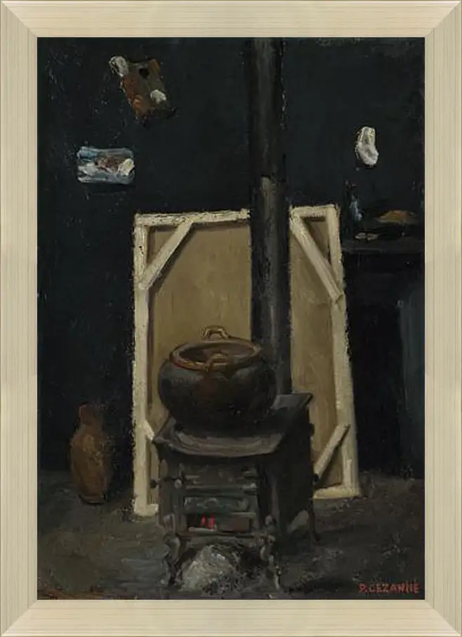 Картина в раме - The Stove in the Studio. Поль Сезанн