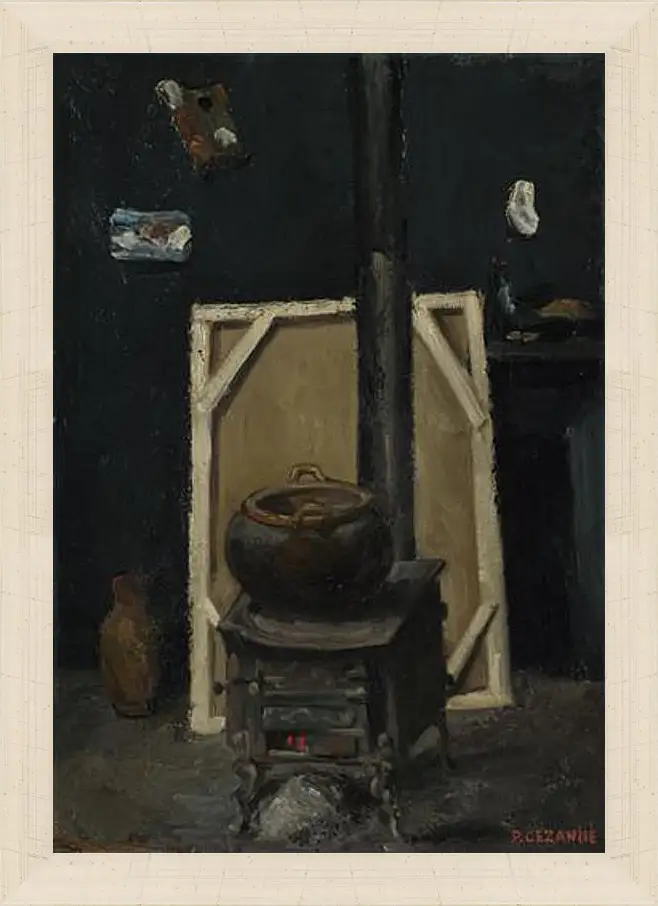 Картина в раме - The Stove in the Studio. Поль Сезанн