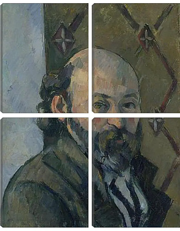 Модульная картина - Self Portrait. Поль Сезанн