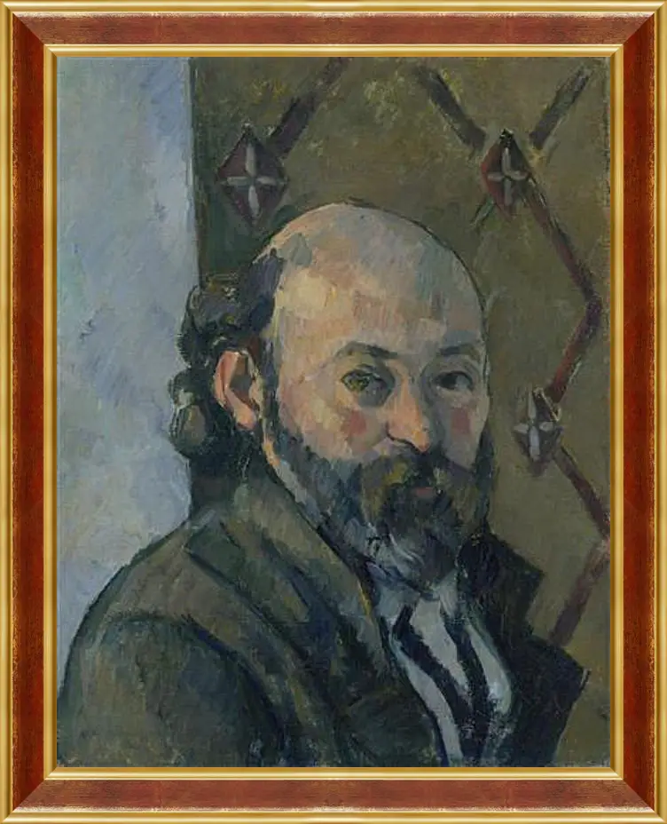 Картина в раме - Self Portrait. Поль Сезанн