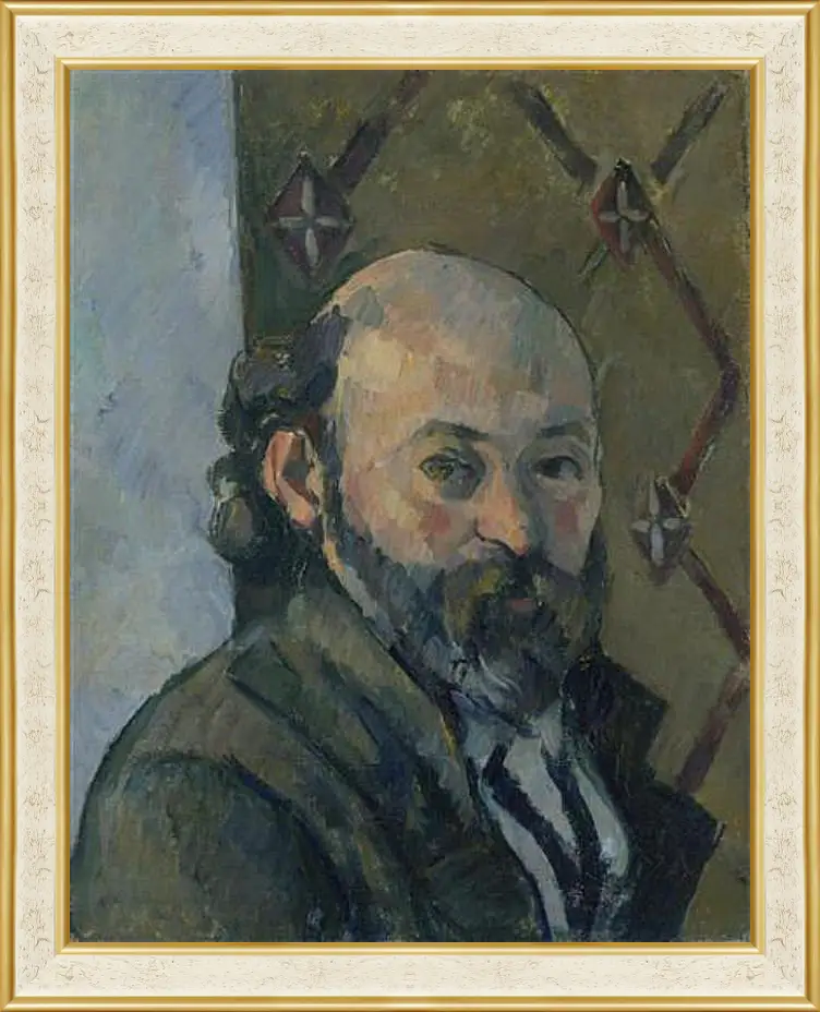 Картина в раме - Self Portrait. Поль Сезанн