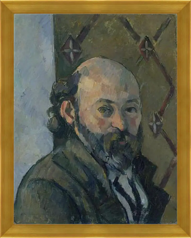 Картина в раме - Self Portrait. Поль Сезанн