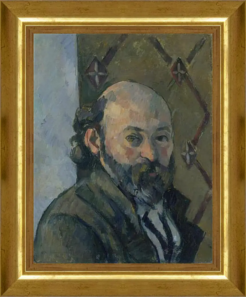 Картина в раме - Self Portrait. Поль Сезанн