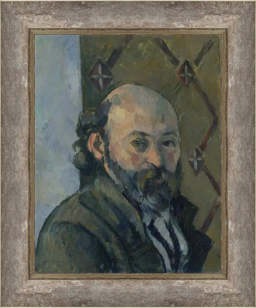 Картина в раме - Self Portrait. Поль Сезанн