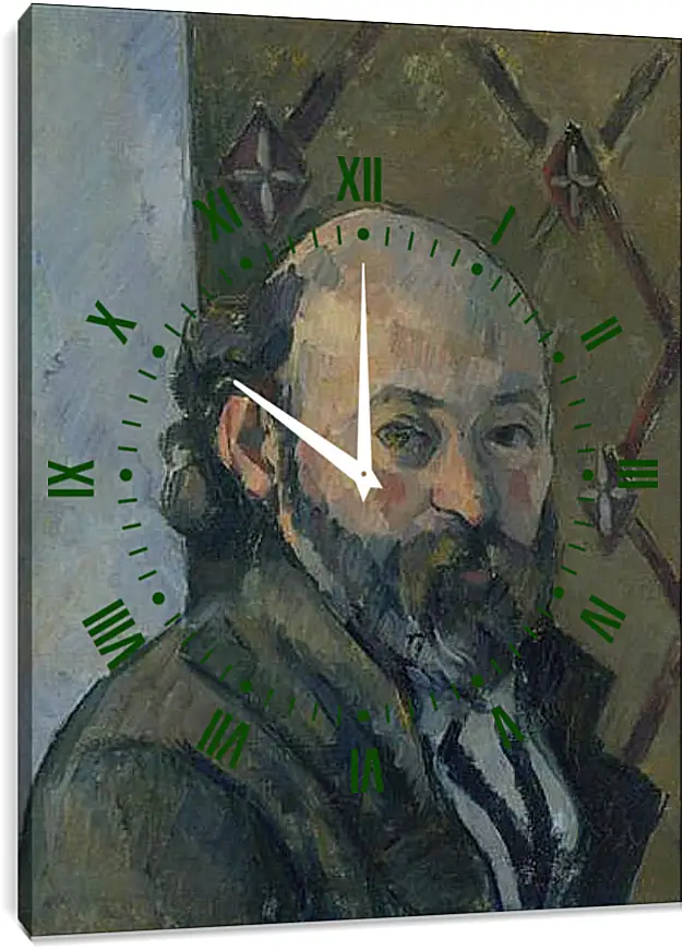 Часы картина - Self Portrait. Поль Сезанн