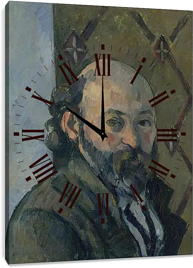 Часы картина - Self Portrait. Поль Сезанн