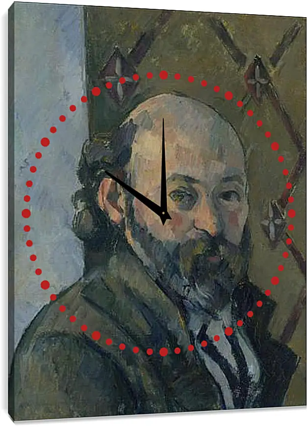 Часы картина - Self Portrait. Поль Сезанн