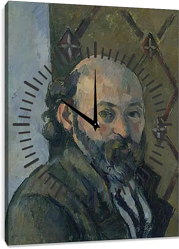 Часы картина - Self Portrait. Поль Сезанн