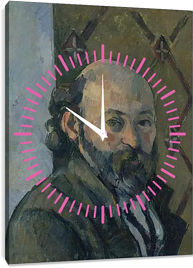 Часы картина - Self Portrait. Поль Сезанн
