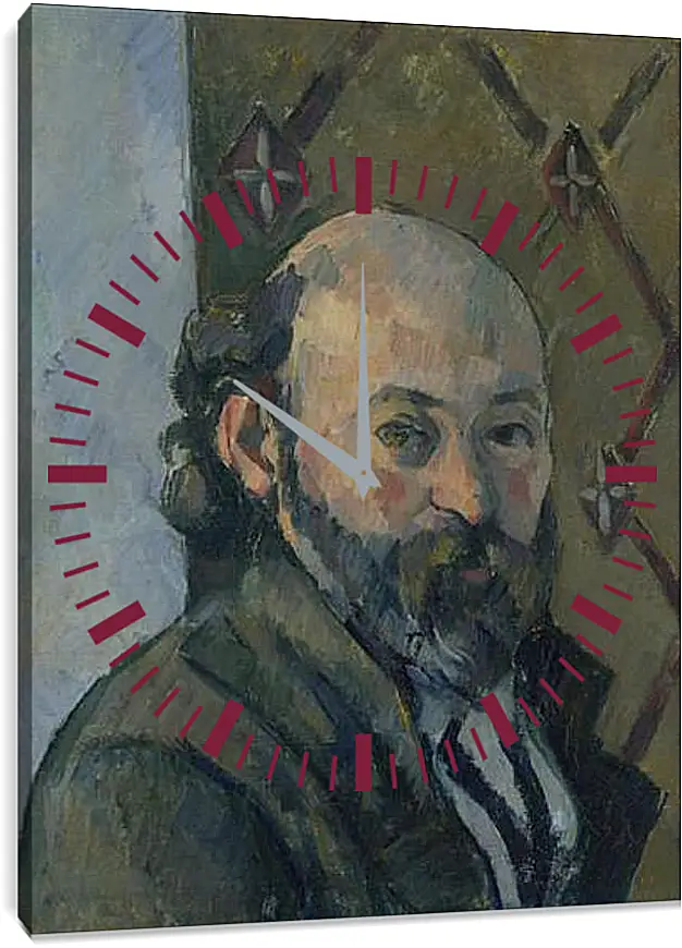 Часы картина - Self Portrait. Поль Сезанн