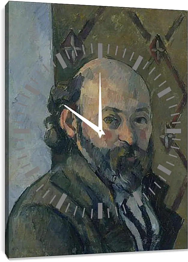 Часы картина - Self Portrait. Поль Сезанн