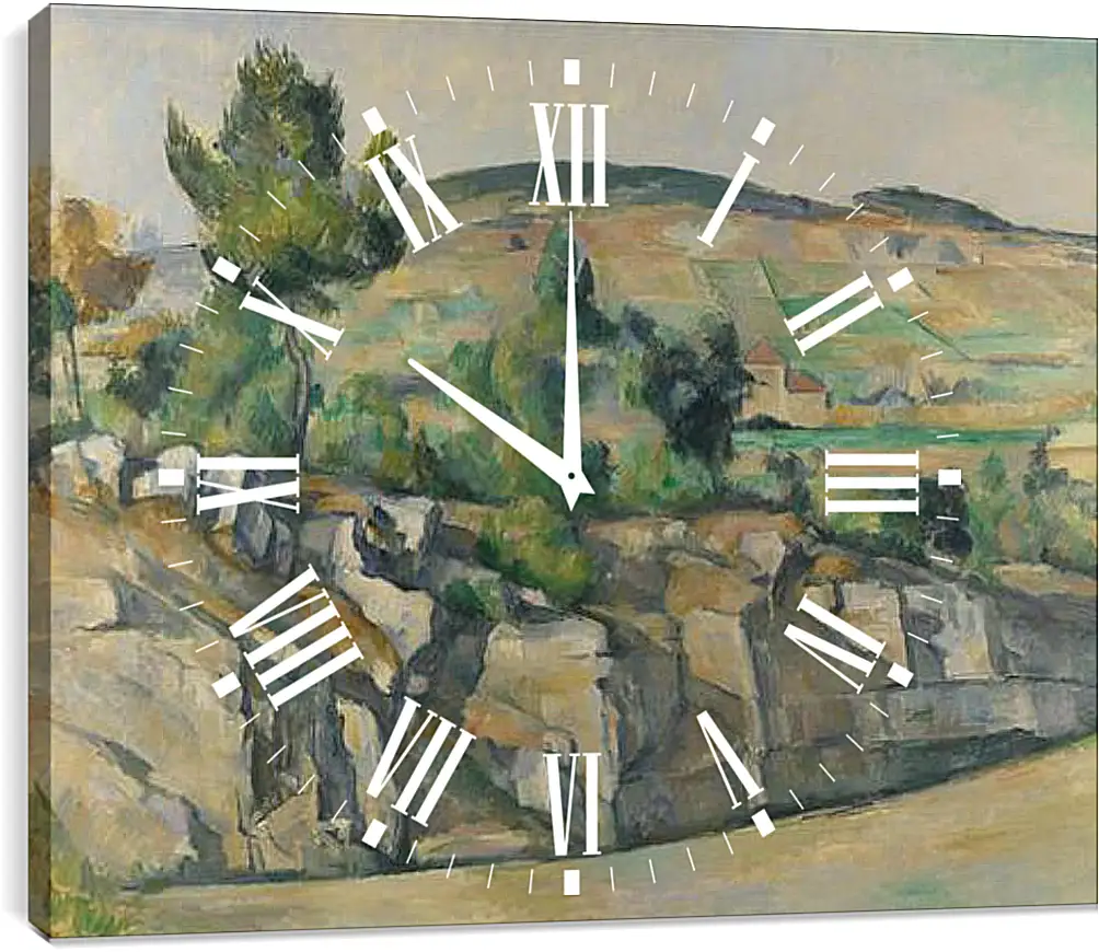 Часы картина - Hillside in Provence. Поль Сезанн