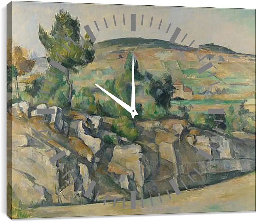 Часы картина - Hillside in Provence. Поль Сезанн