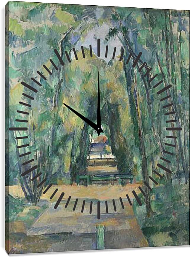 Часы картина - Avenue at Chantilly. Поль Сезанн