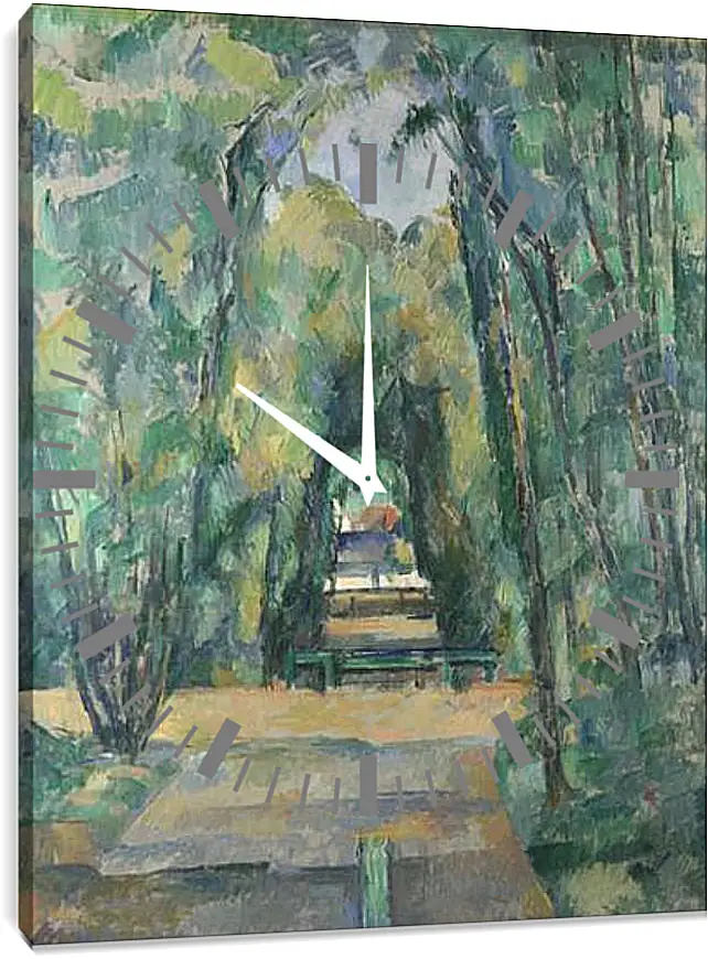 Часы картина - Avenue at Chantilly. Поль Сезанн