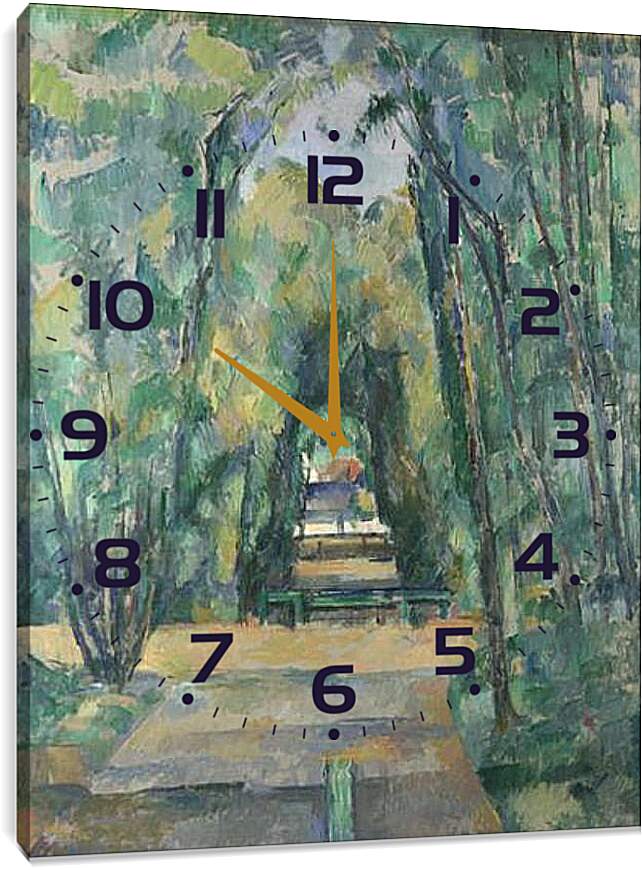 Часы картина - Avenue at Chantilly. Поль Сезанн