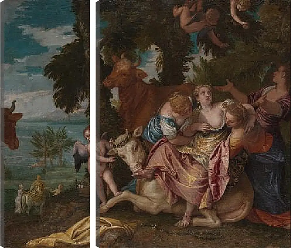 Модульная картина - The Rape of Europa. Паоло Веронезе