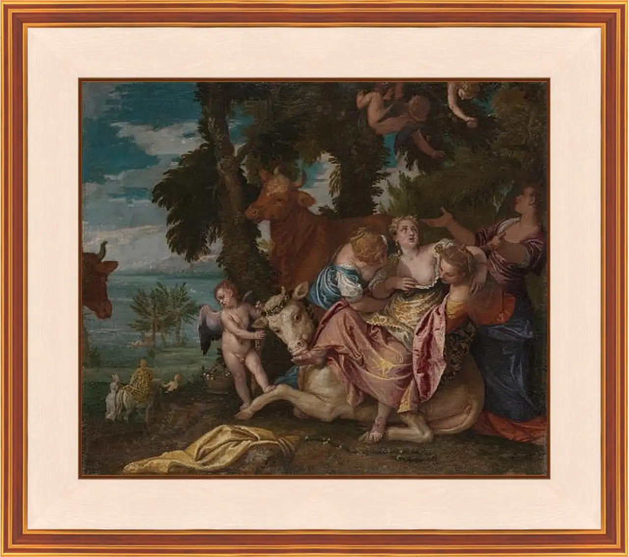 Картина в раме - The Rape of Europa. Паоло Веронезе